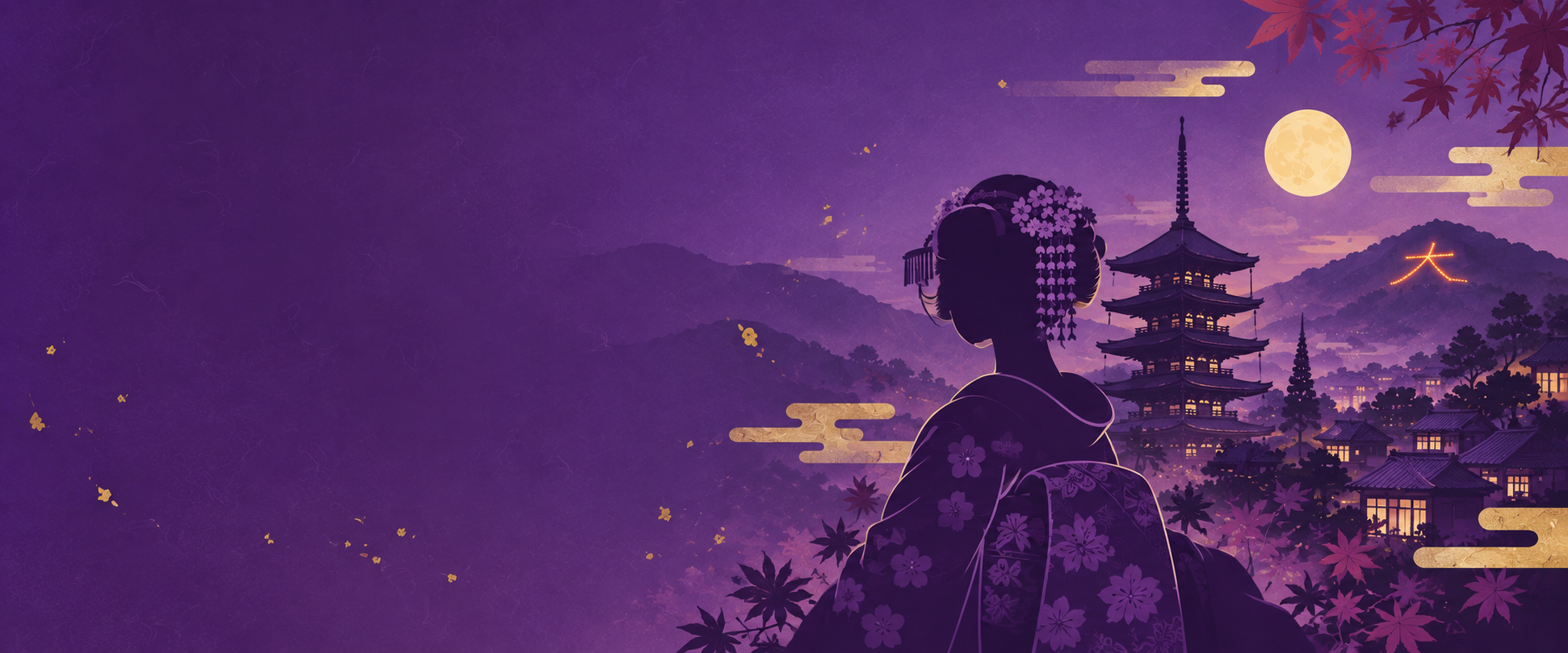 舞妓と五重塔を描いた京都ものしりクイズの風景