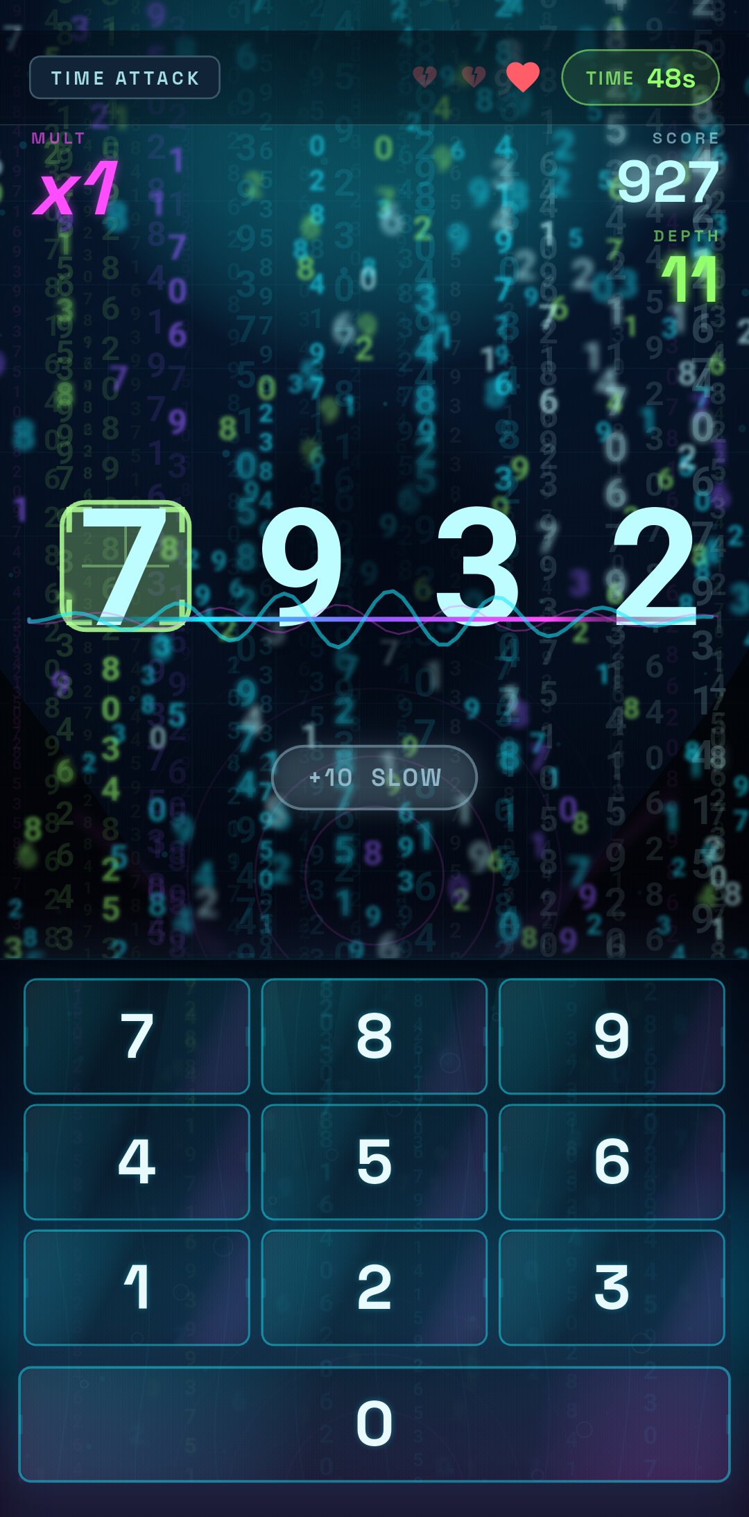 PI DIVERのプレイ画面